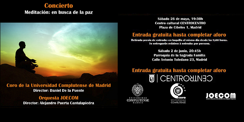 Concierto del Coro UCM: Meditación, en busca de la paz